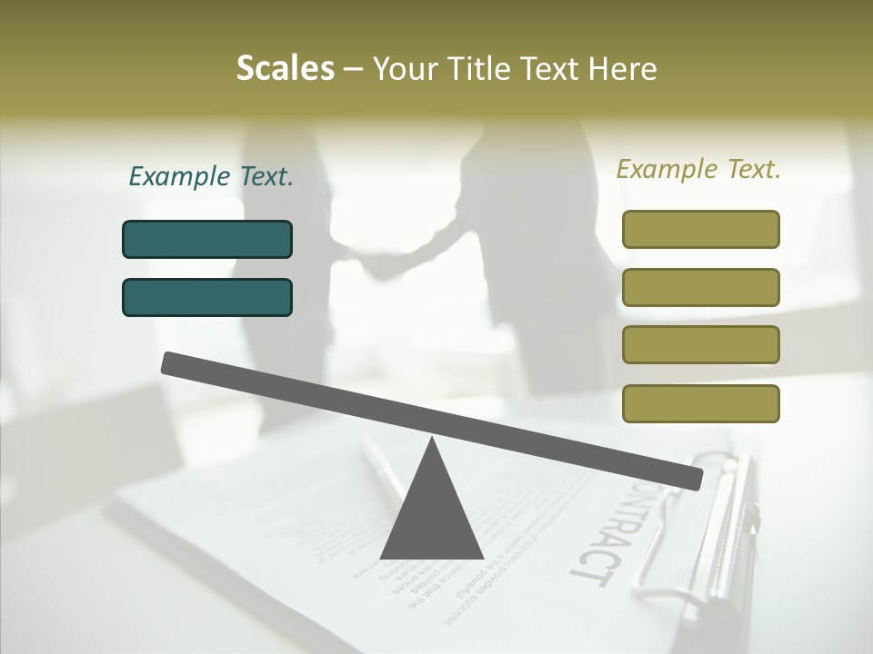 Pen Success Joined PowerPoint Template