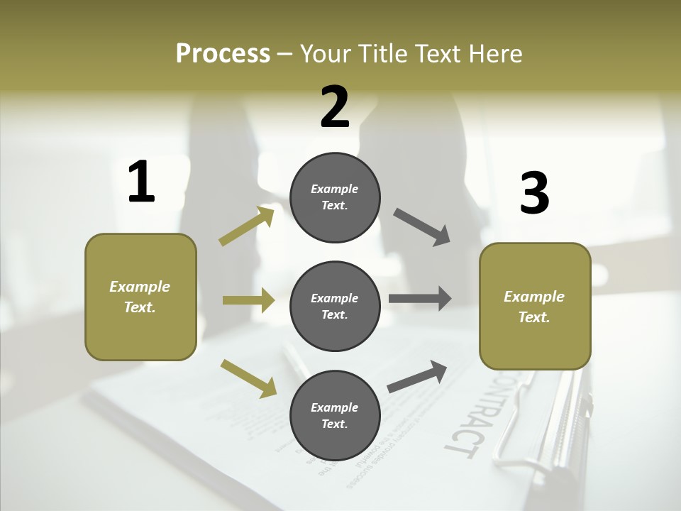 Pen Success Joined PowerPoint Template