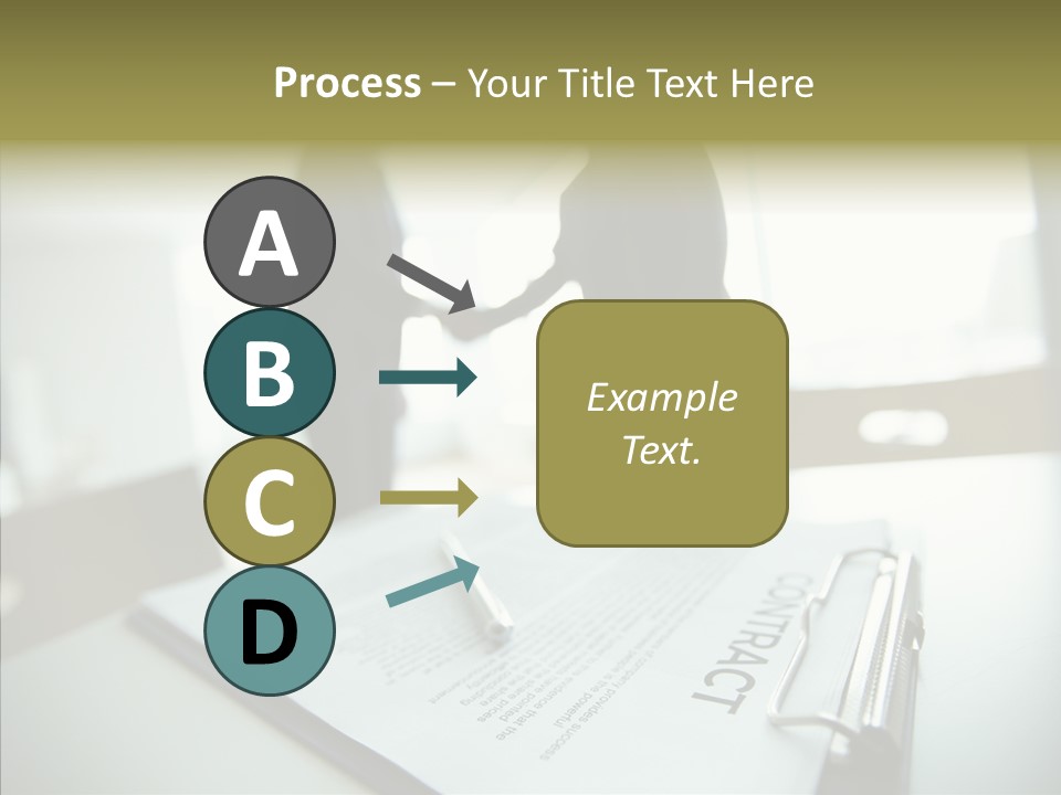 Pen Success Joined PowerPoint Template