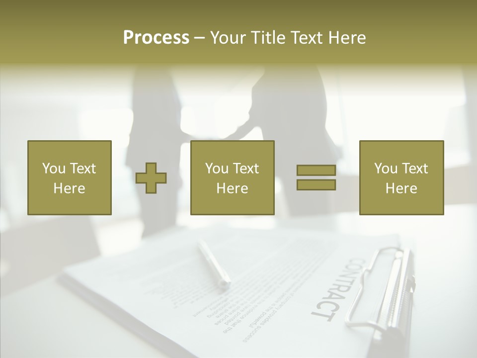 Pen Success Joined PowerPoint Template