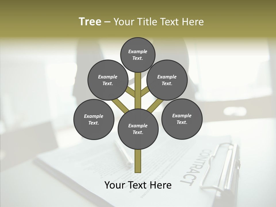 Pen Success Joined PowerPoint Template