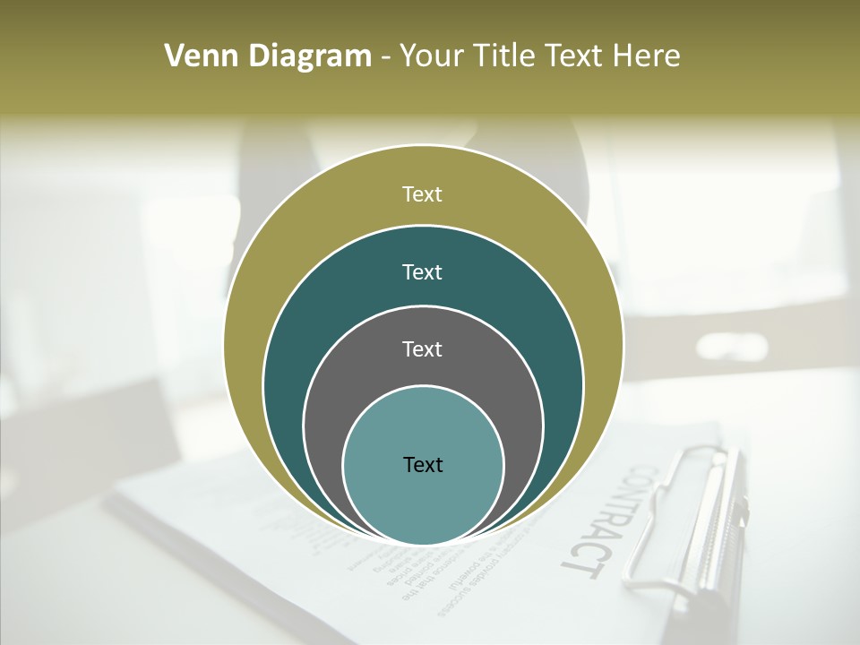 Pen Success Joined PowerPoint Template