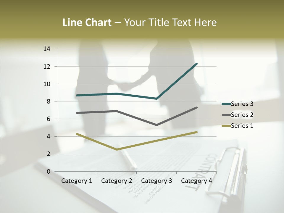 Pen Success Joined PowerPoint Template