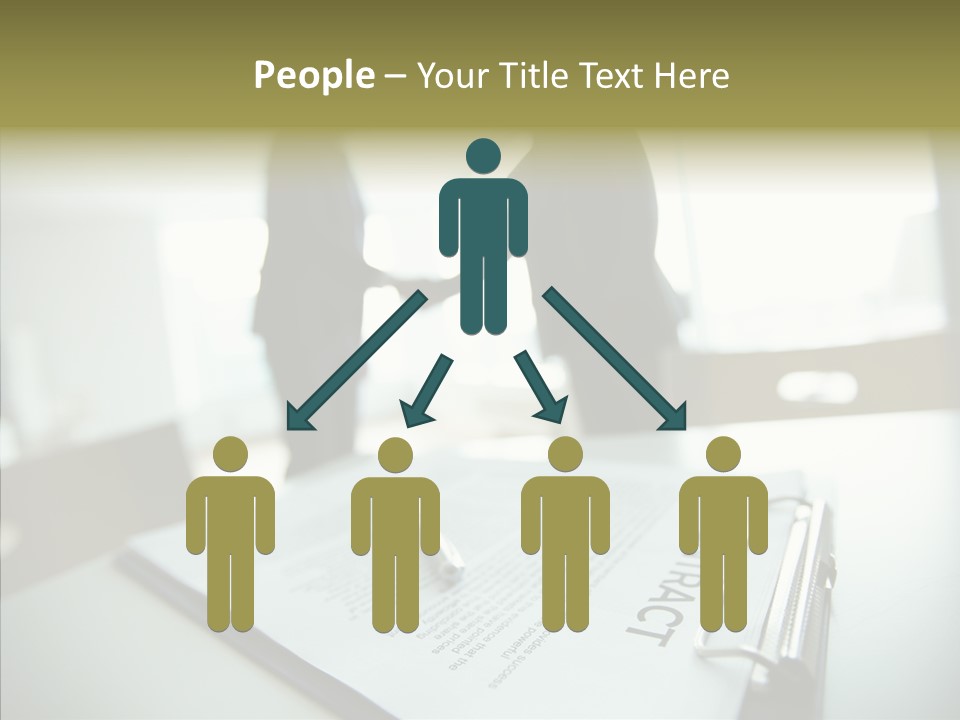 Pen Success Joined PowerPoint Template