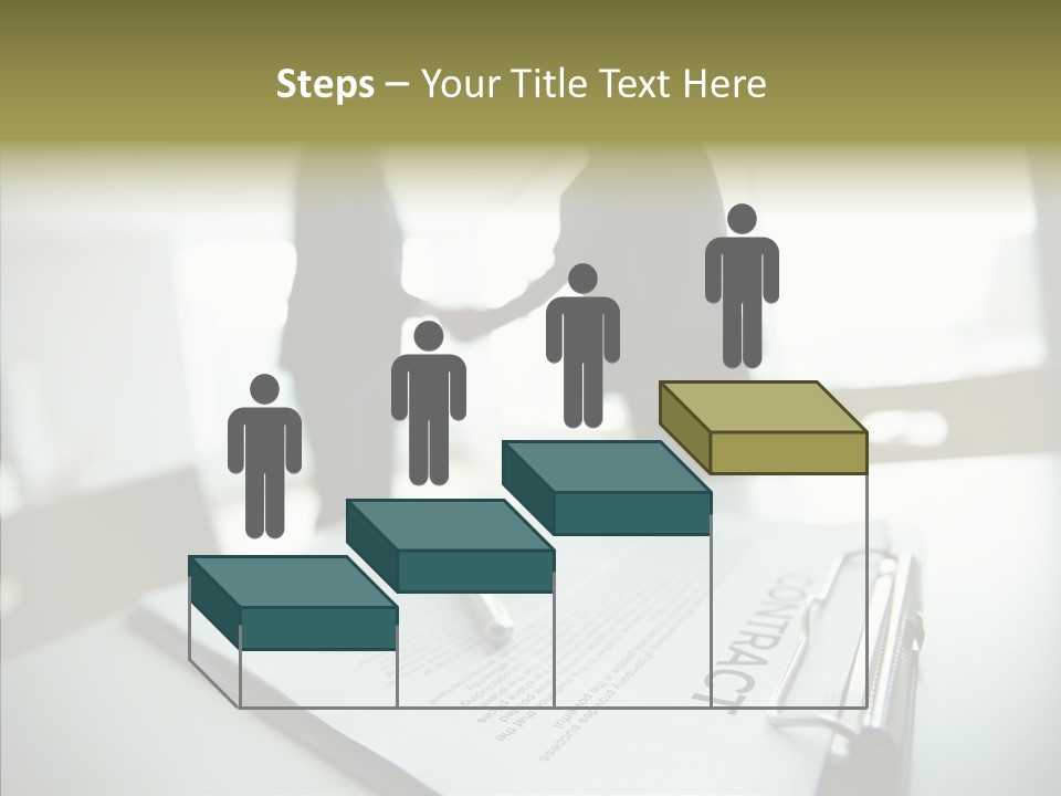 Pen Success Joined PowerPoint Template