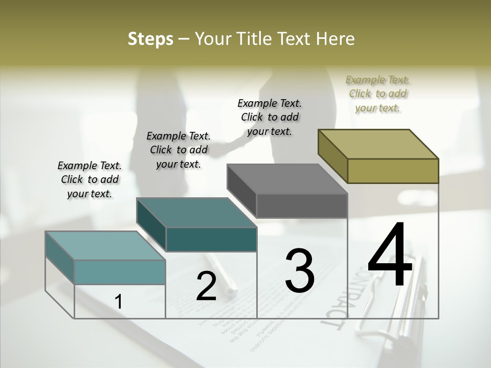 Pen Success Joined PowerPoint Template