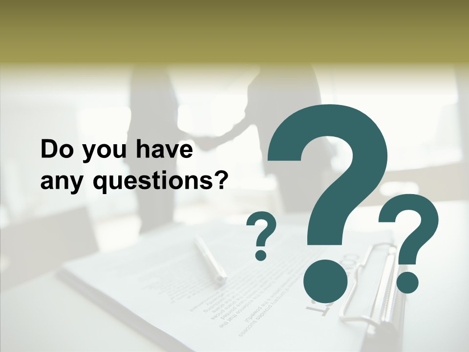 Pen Success Joined PowerPoint Template