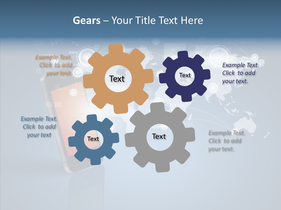 Email Wireless App PowerPoint Template