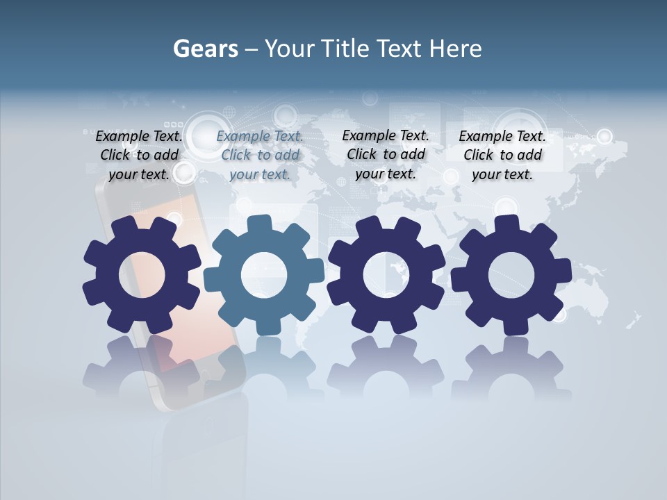 Email Wireless App PowerPoint Template