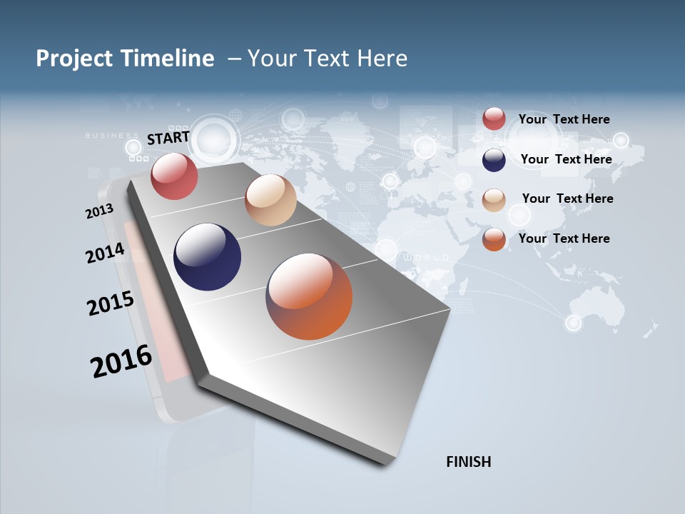 Email Wireless App PowerPoint Template