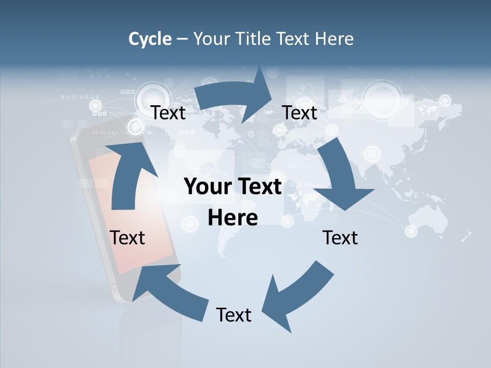 Email Wireless App PowerPoint Template