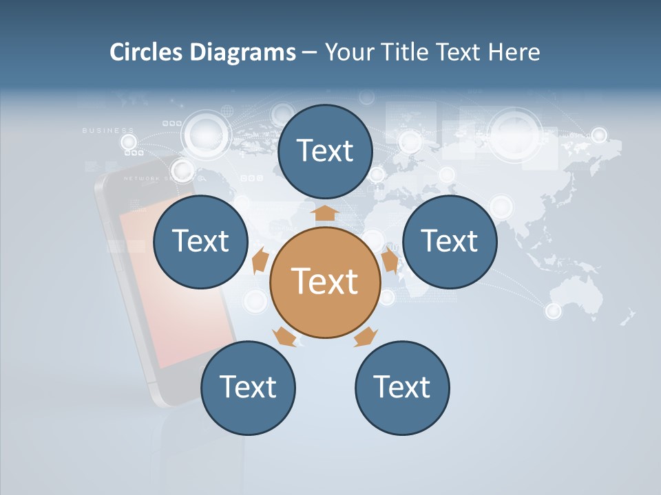Email Wireless App PowerPoint Template