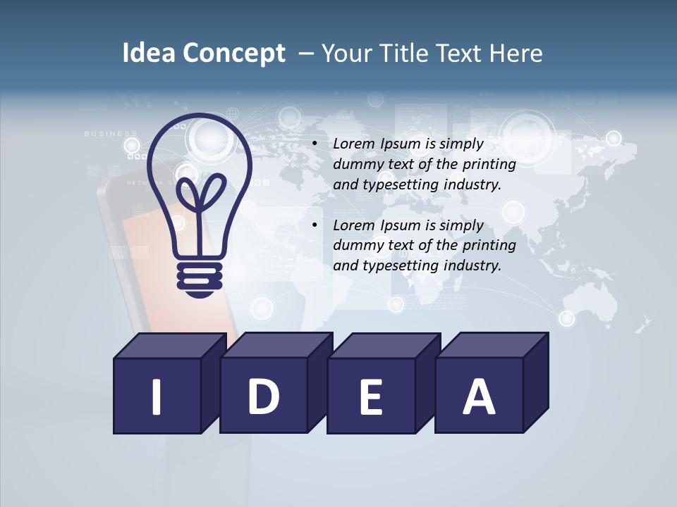 Email Wireless App PowerPoint Template