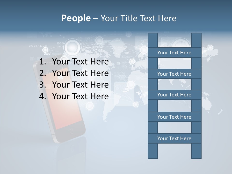 Email Wireless App PowerPoint Template