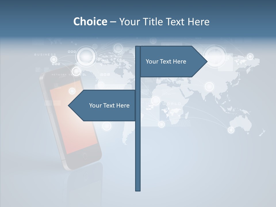 Email Wireless App PowerPoint Template