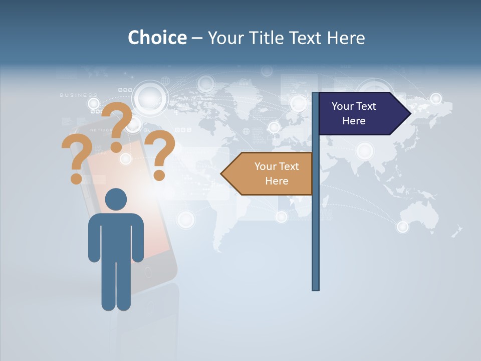 Email Wireless App PowerPoint Template