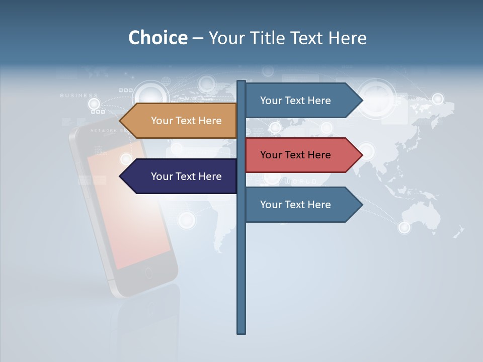 Email Wireless App PowerPoint Template