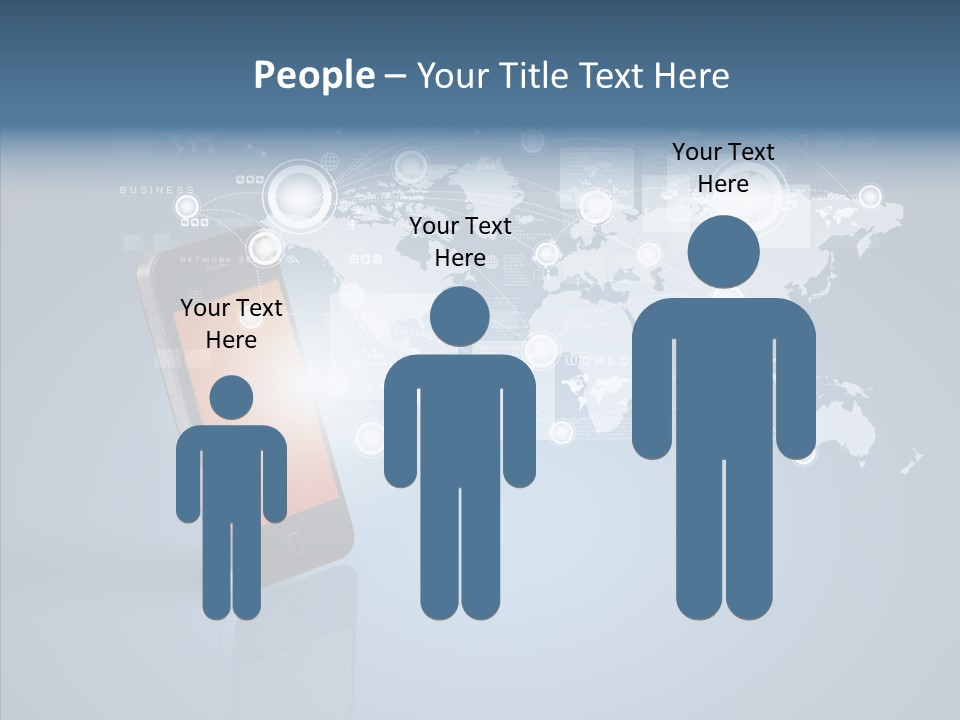Email Wireless App PowerPoint Template