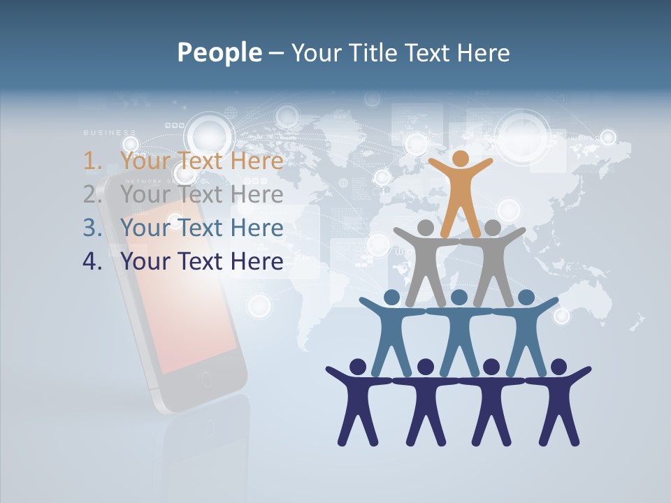 Email Wireless App PowerPoint Template