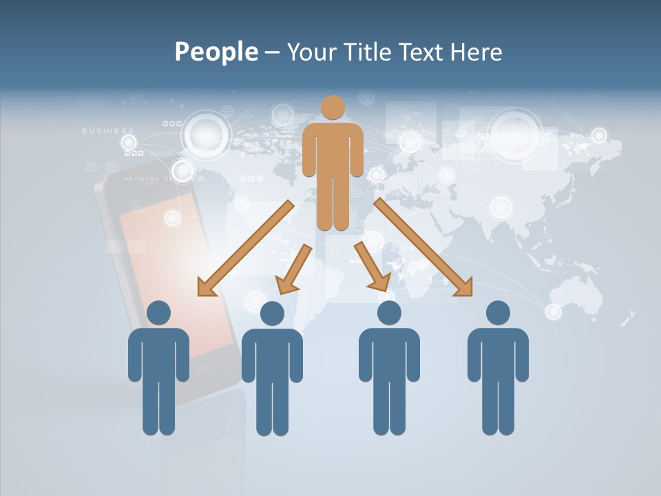 Email Wireless App PowerPoint Template