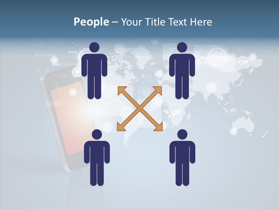 Email Wireless App PowerPoint Template