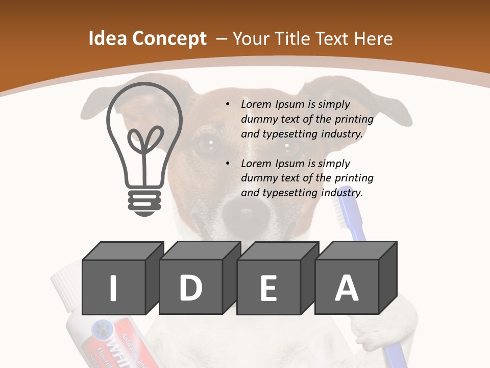 Gel Bleach Funny PowerPoint Template