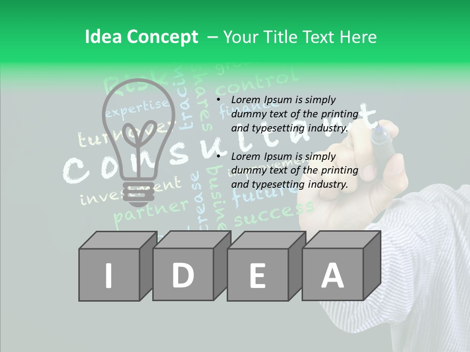 Leadership Improvement Ideas PowerPoint Template