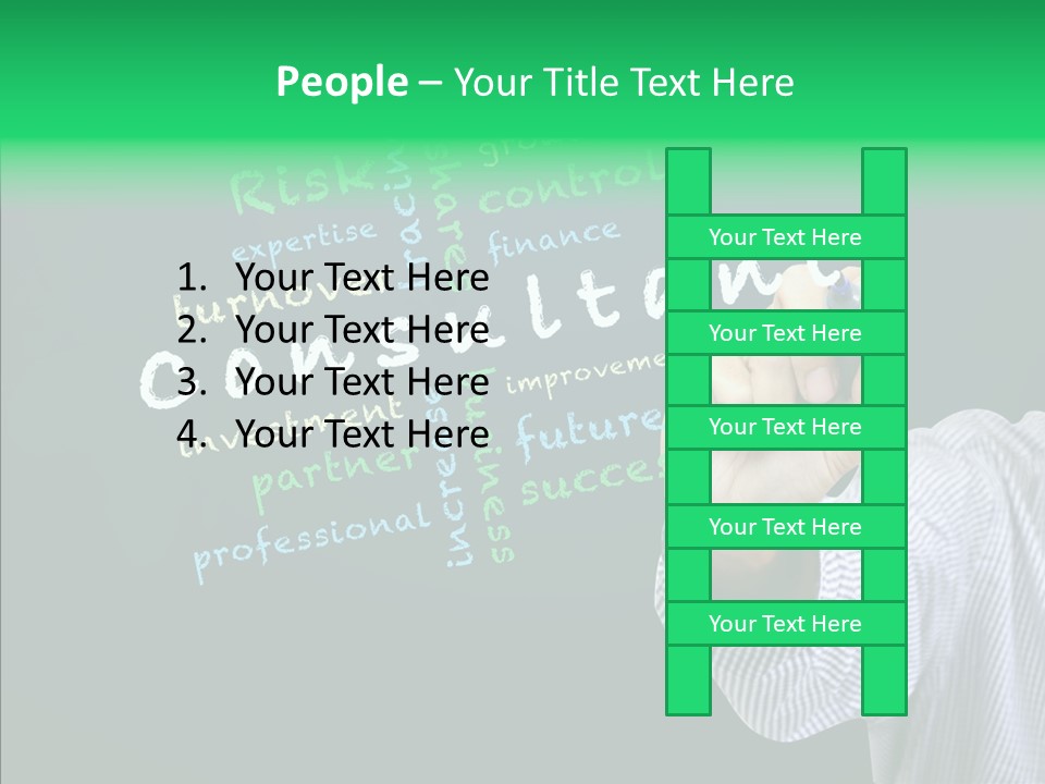 Leadership Improvement Ideas PowerPoint Template