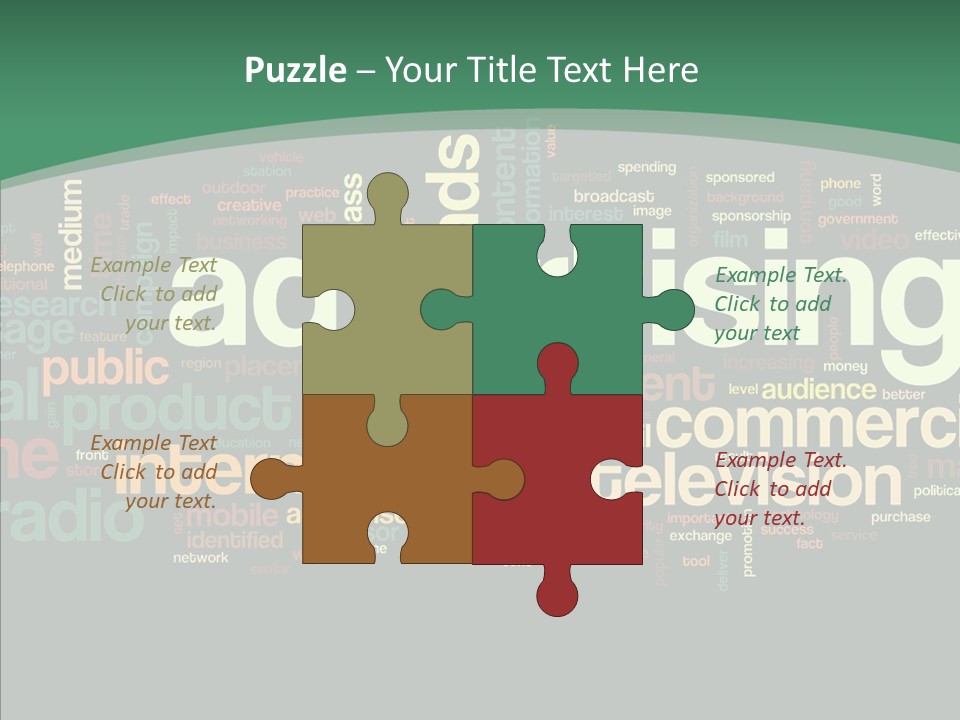 Brand Wordcloud Tagcloud PowerPoint Template