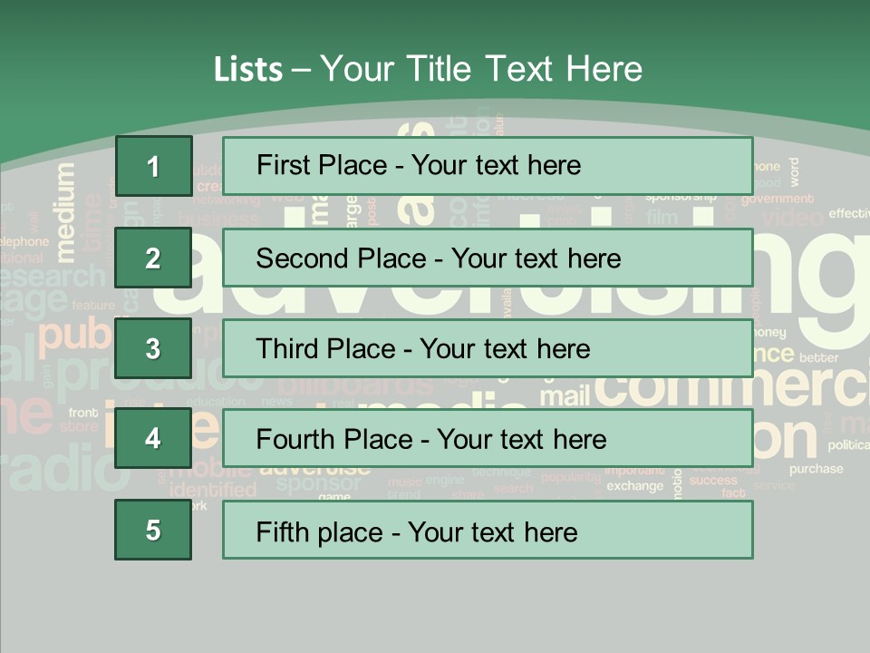 Brand Wordcloud Tagcloud PowerPoint Template