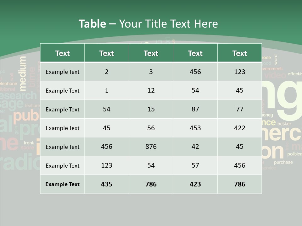 Brand Wordcloud Tagcloud PowerPoint Template