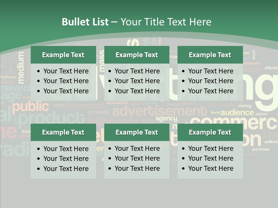 Brand Wordcloud Tagcloud PowerPoint Template