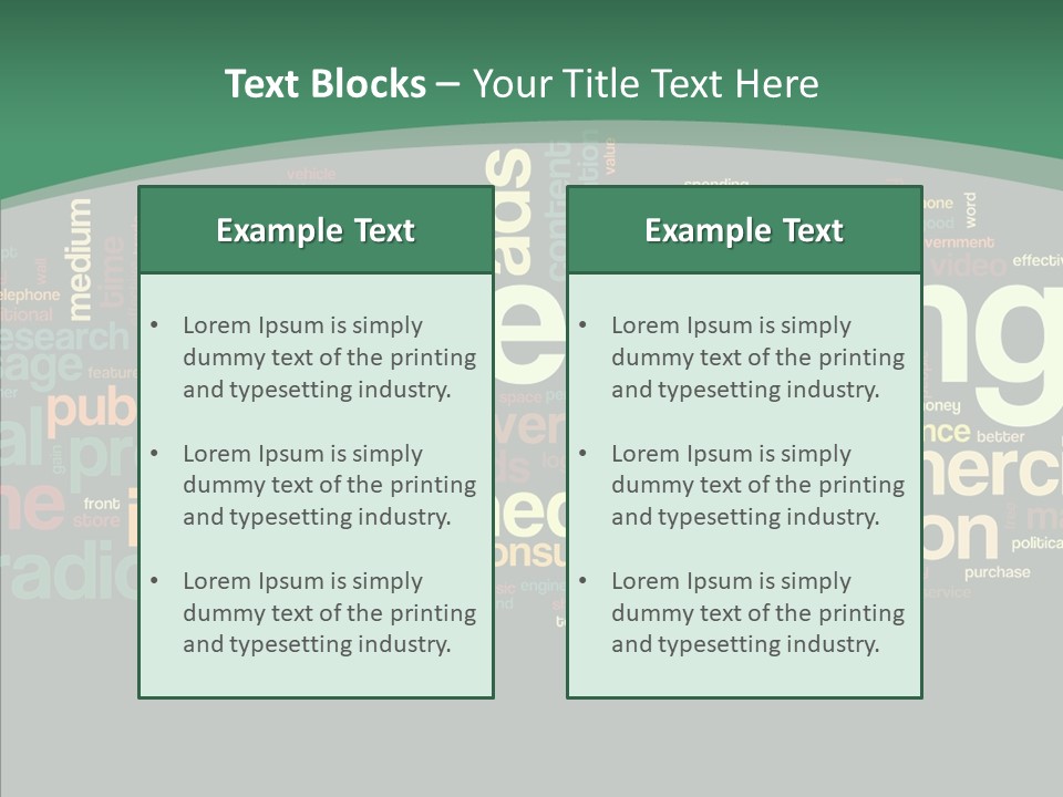 Brand Wordcloud Tagcloud PowerPoint Template