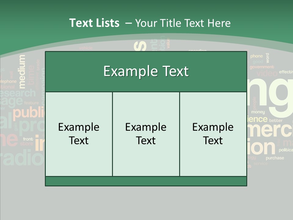 Brand Wordcloud Tagcloud PowerPoint Template