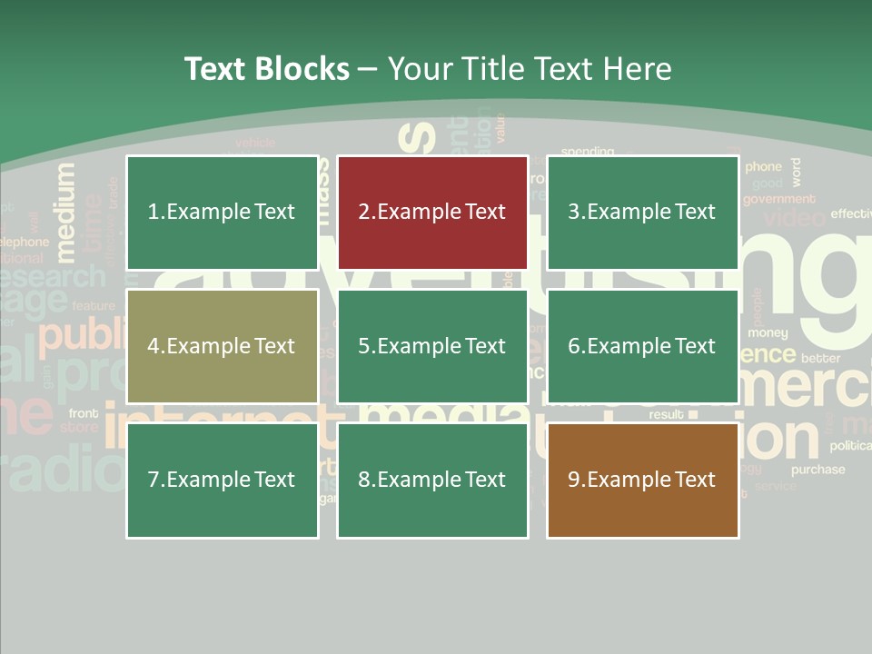 Brand Wordcloud Tagcloud PowerPoint Template