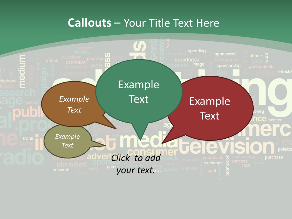 Brand Wordcloud Tagcloud PowerPoint Template