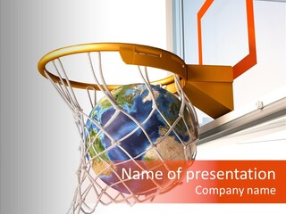 Water Background Ball PowerPoint Template