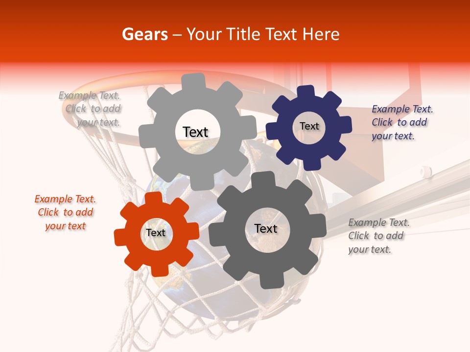 Water Background Ball PowerPoint Template