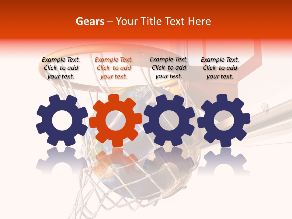 Water Background Ball PowerPoint Template