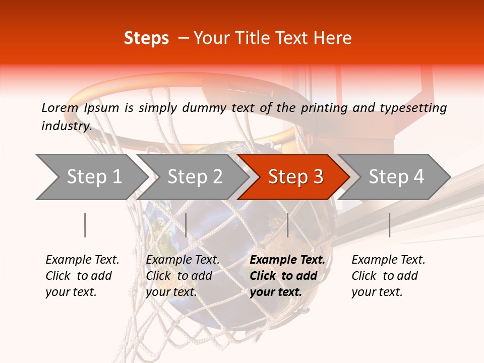 Water Background Ball PowerPoint Template