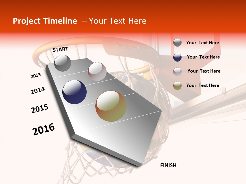 Water Background Ball PowerPoint Template