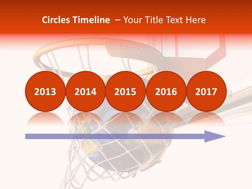 Water Background Ball PowerPoint Template