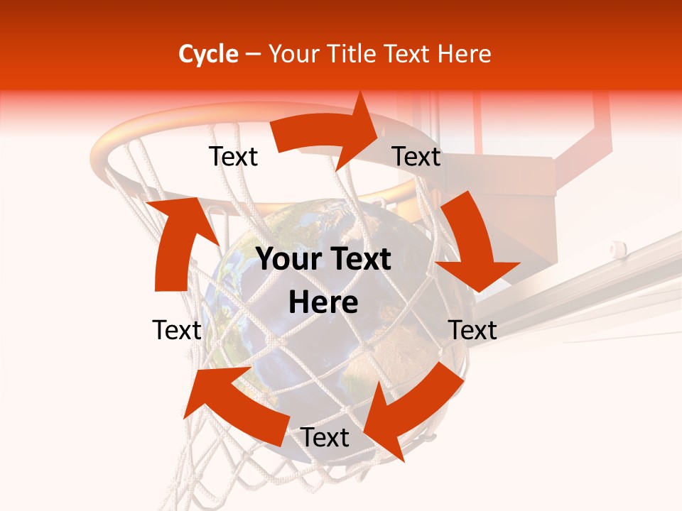 Water Background Ball PowerPoint Template