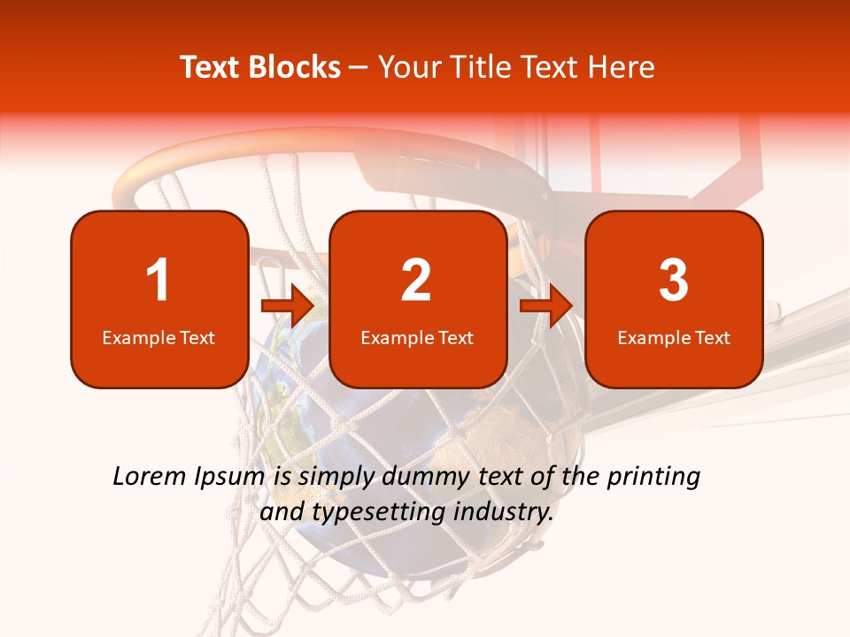 Water Background Ball PowerPoint Template