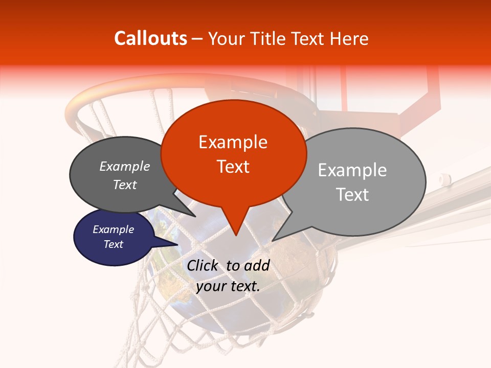 Water Background Ball PowerPoint Template