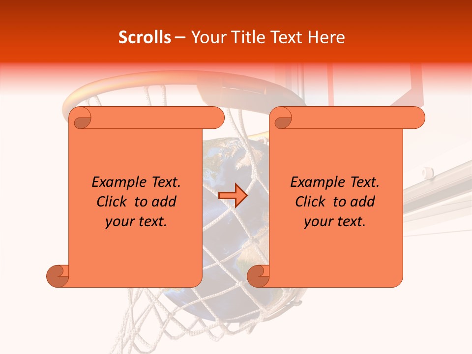 Water Background Ball PowerPoint Template
