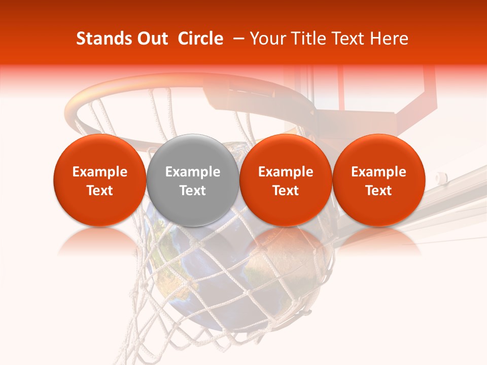 Water Background Ball PowerPoint Template