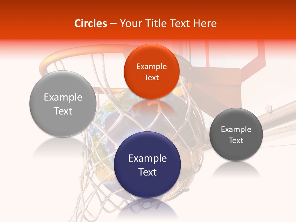 Water Background Ball PowerPoint Template