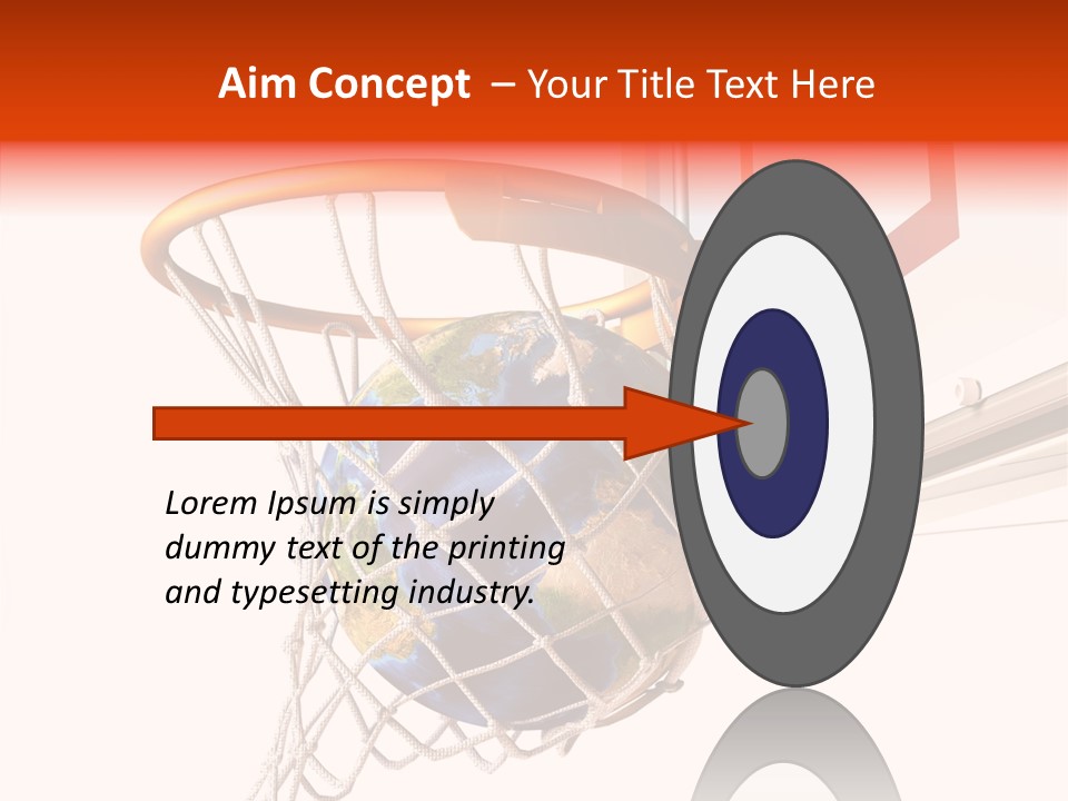 Water Background Ball PowerPoint Template