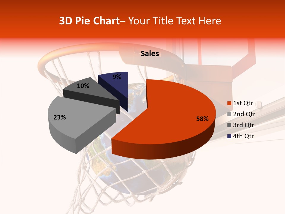 Water Background Ball PowerPoint Template